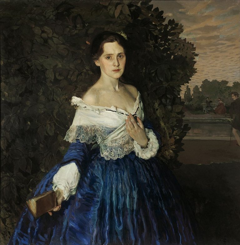 «Дама в голубом»   К. А. Сомов 1900 г.